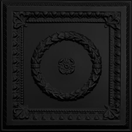Ceilume Evangeline 2ft x 2ft Black Ceiling Tile V3-EVANG-22BKO